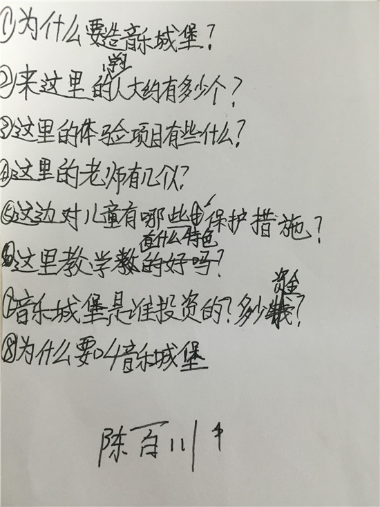 其中包括爵士鼓,钢琴,声乐,萨克斯,非洲鼓,吉他,武术,创艺宝贝等艺术